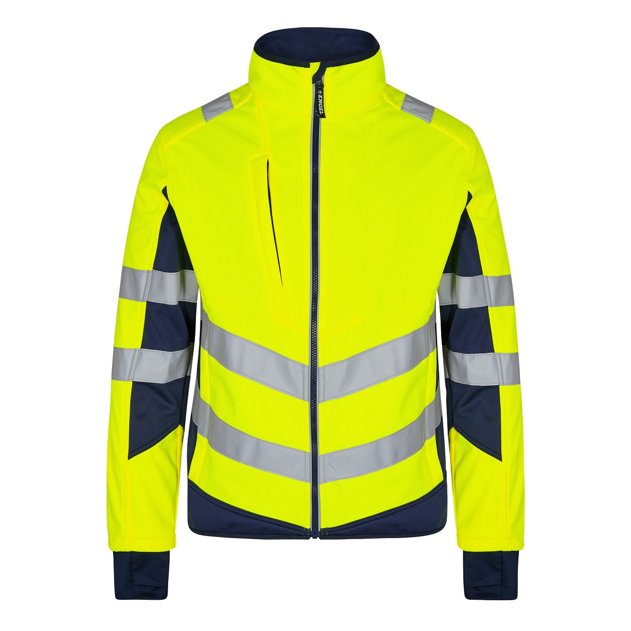 ENGEL Safety Softshelljacke in Gelb/Blue Ink, Größe XS