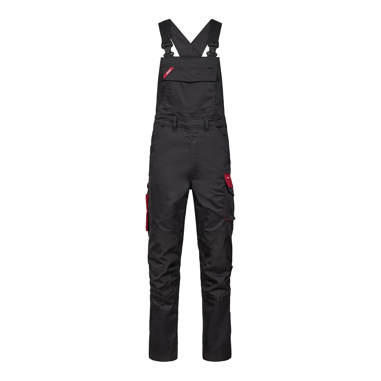 ENGEL Galaxy Latzhose mit Stretch in Anthrazit Grau/Tomato Red, Größe 106