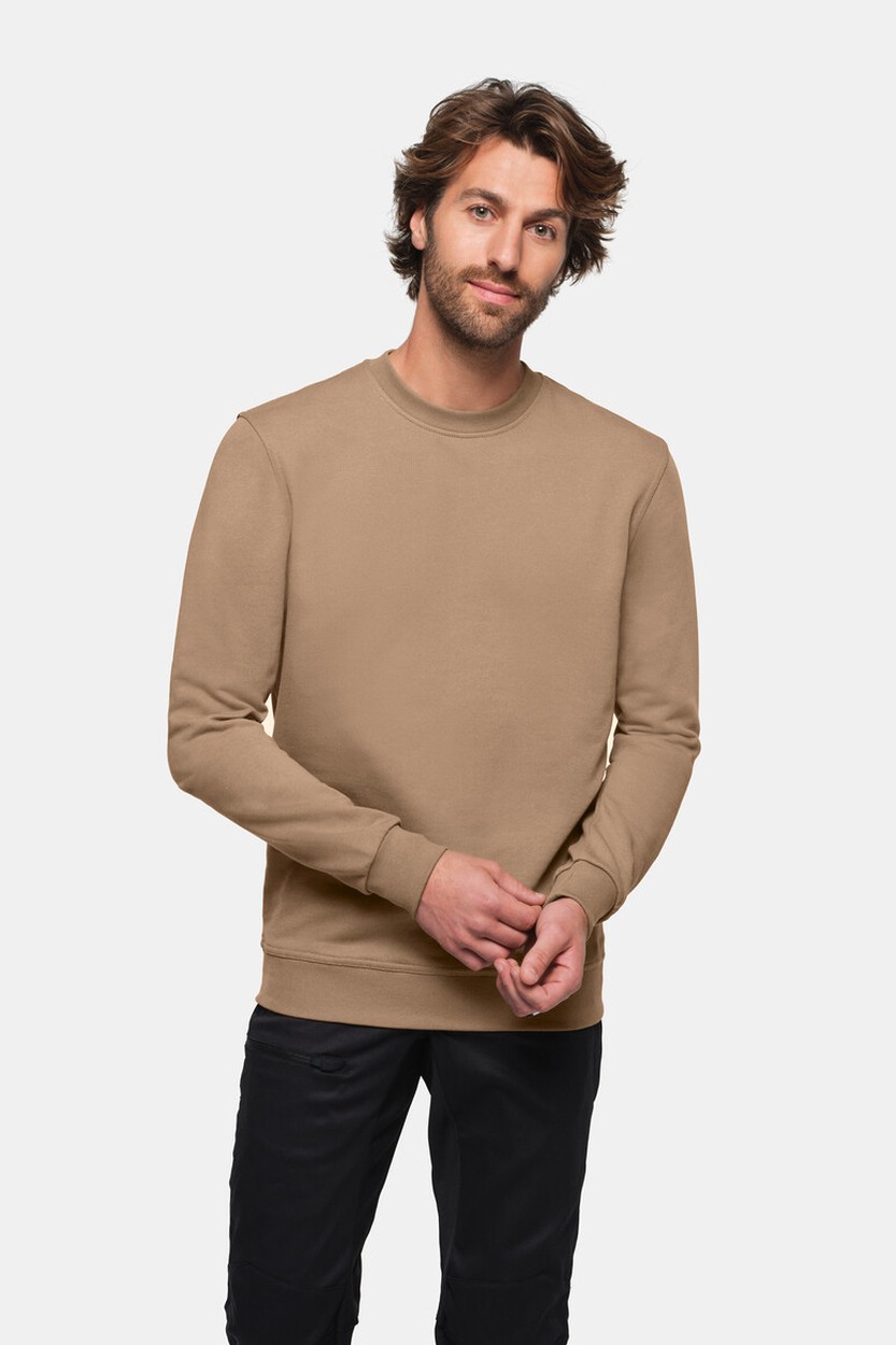 HAKRO 475 Sweatshirt MIKRALINAR® in khaki, Größe 6XL