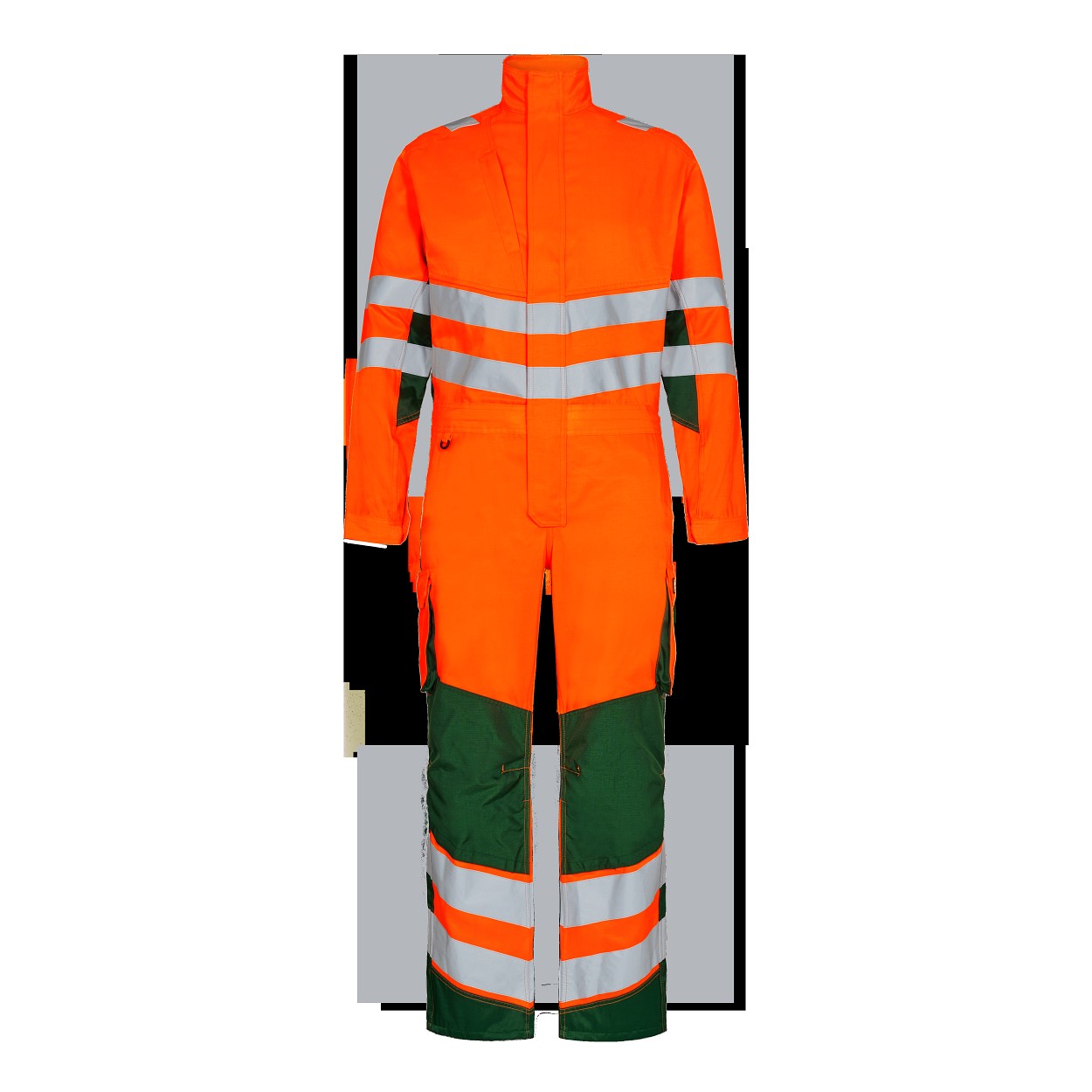 ENGEL Safety Light Overall in Orange/Grün, Größe XS