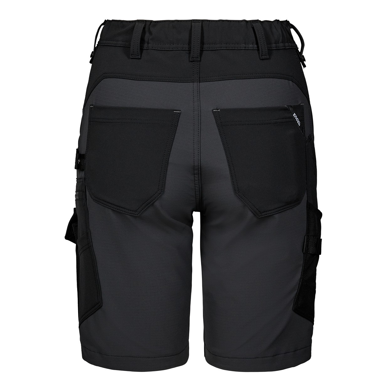 ENGEL Entire Damen Shorts mit 4-Wege-Stretch in Schwarz/Anthrazit Grau, Größe 48