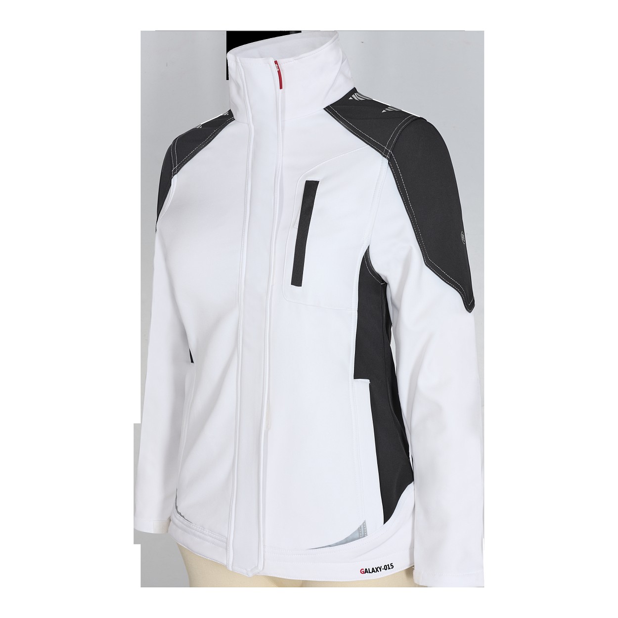 ENGEL Galaxy Damen Softshelljacke in Weiss/Anthrazit Grau, Größe XS