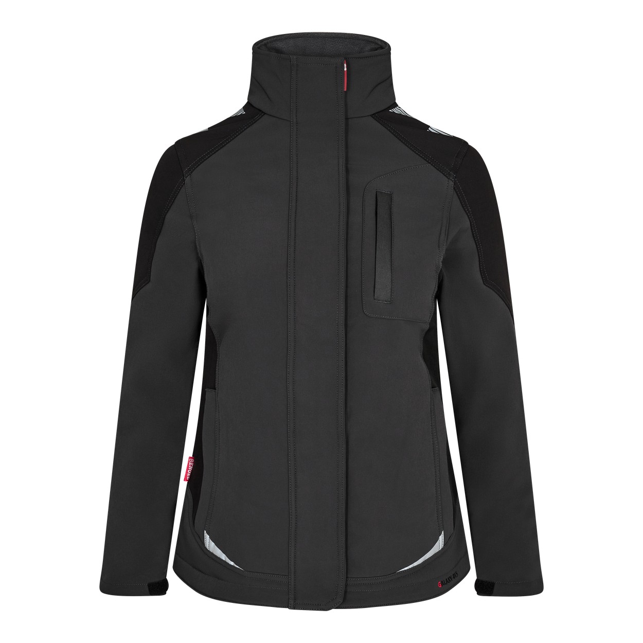 ENGEL Galaxy Damen Softshelljacke in Anthrazitgrau/Schwarz, Größe XS