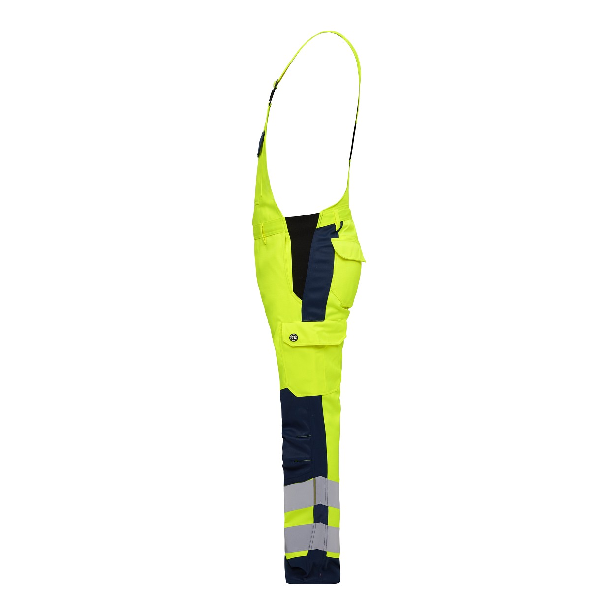 ENGEL Safety+ Latzhose in Gelb/Blue Ink, Größe 106