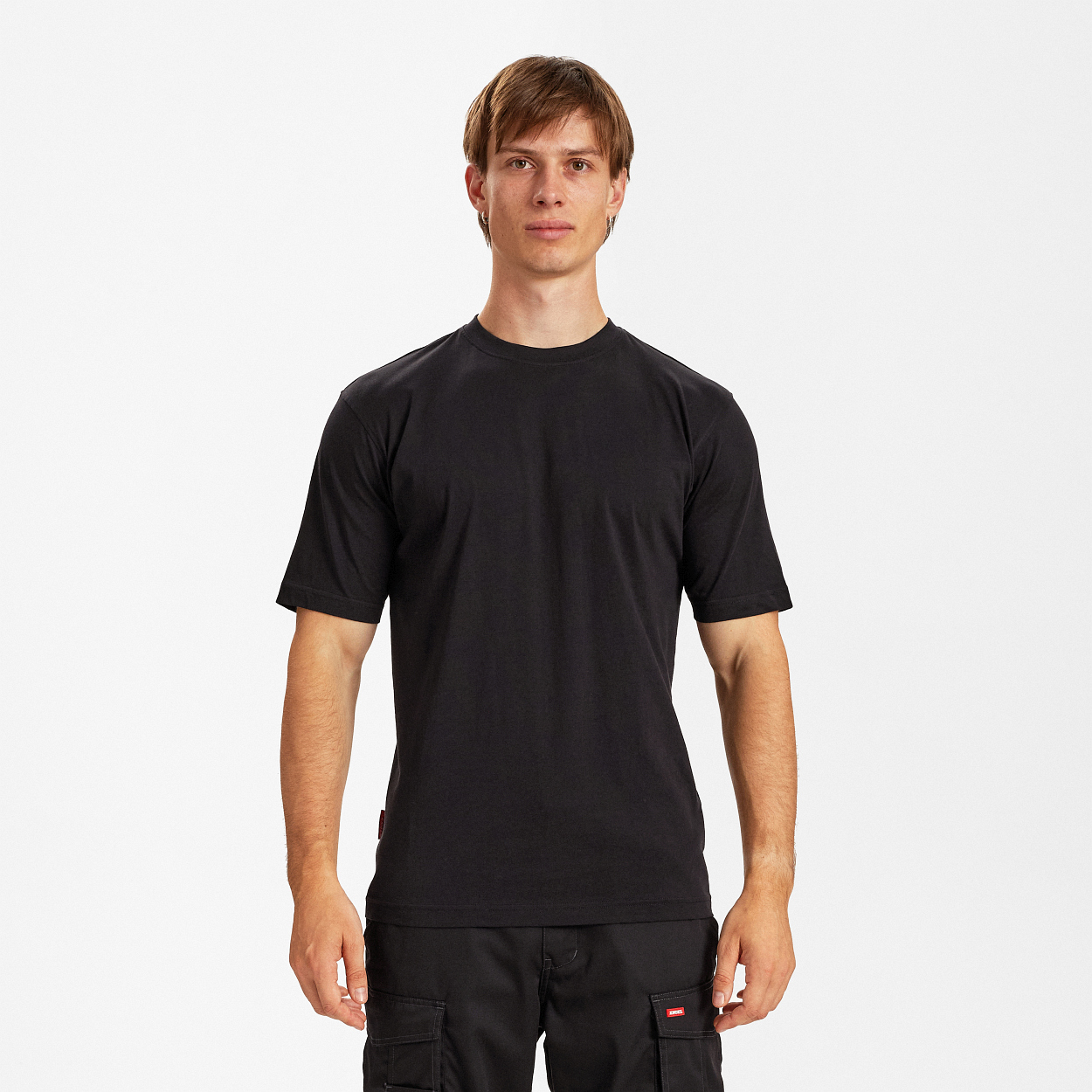 ENGEL Extend Baumwolle T-shirt in Schwarz, Größe XS