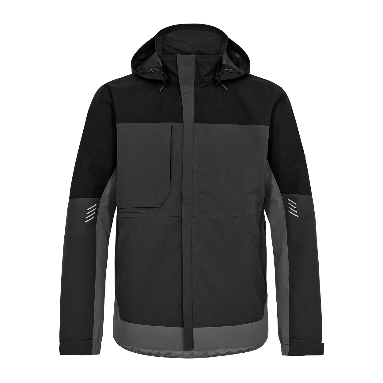 ENGEL Entire Shelljacke in Anthrazitgrau/Schwarz, Größe XS