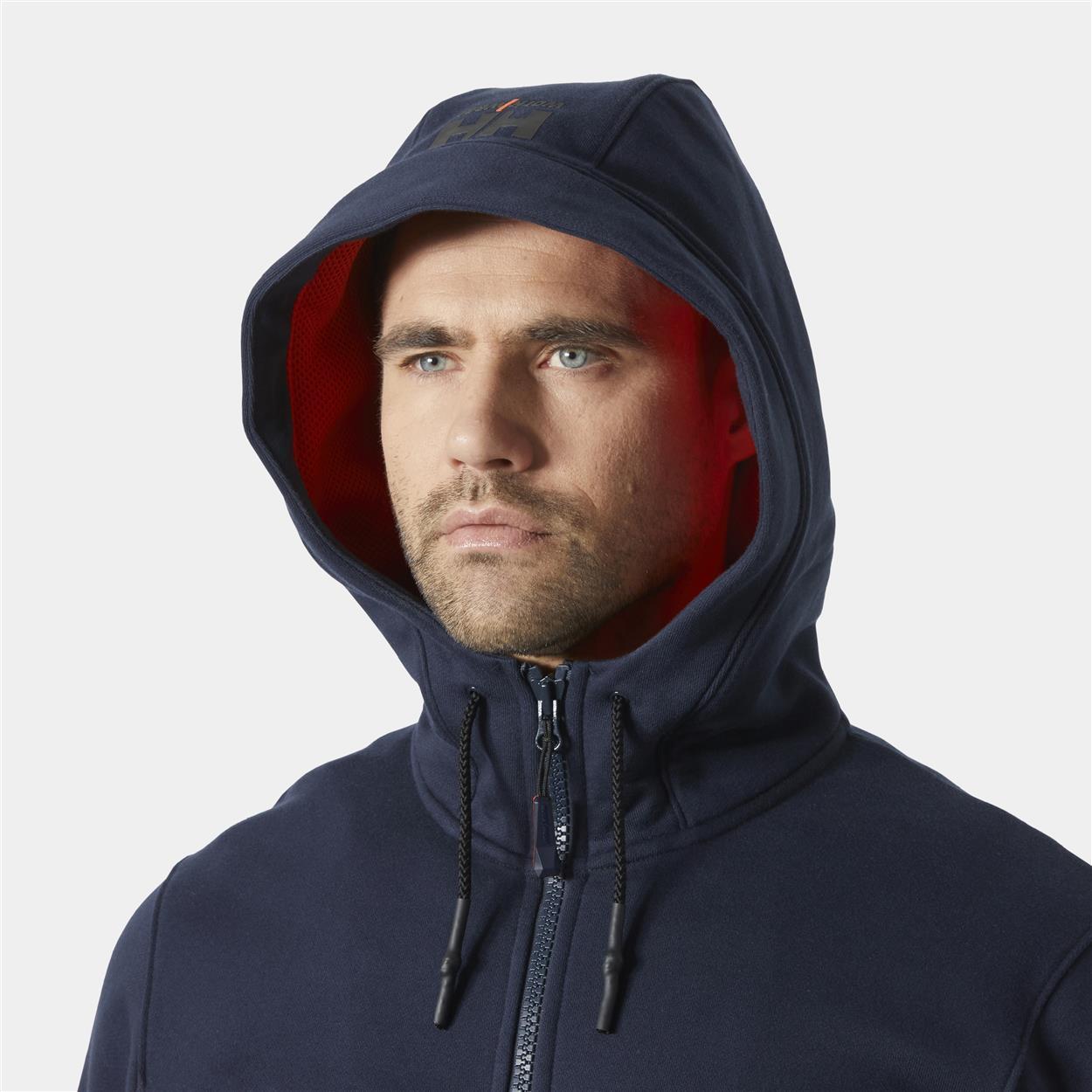 "CHELSEA EVO" Zip Hoodie in Navy, Größe 4XL von Helly Hansen Workwear