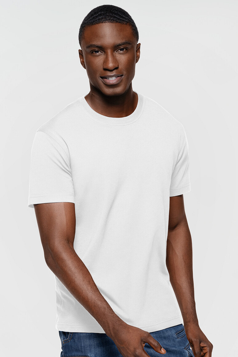 HAKRO 597 Label Free T Shirt Heavy MIKRALINAR® ECO in weiß, Größe 6XL