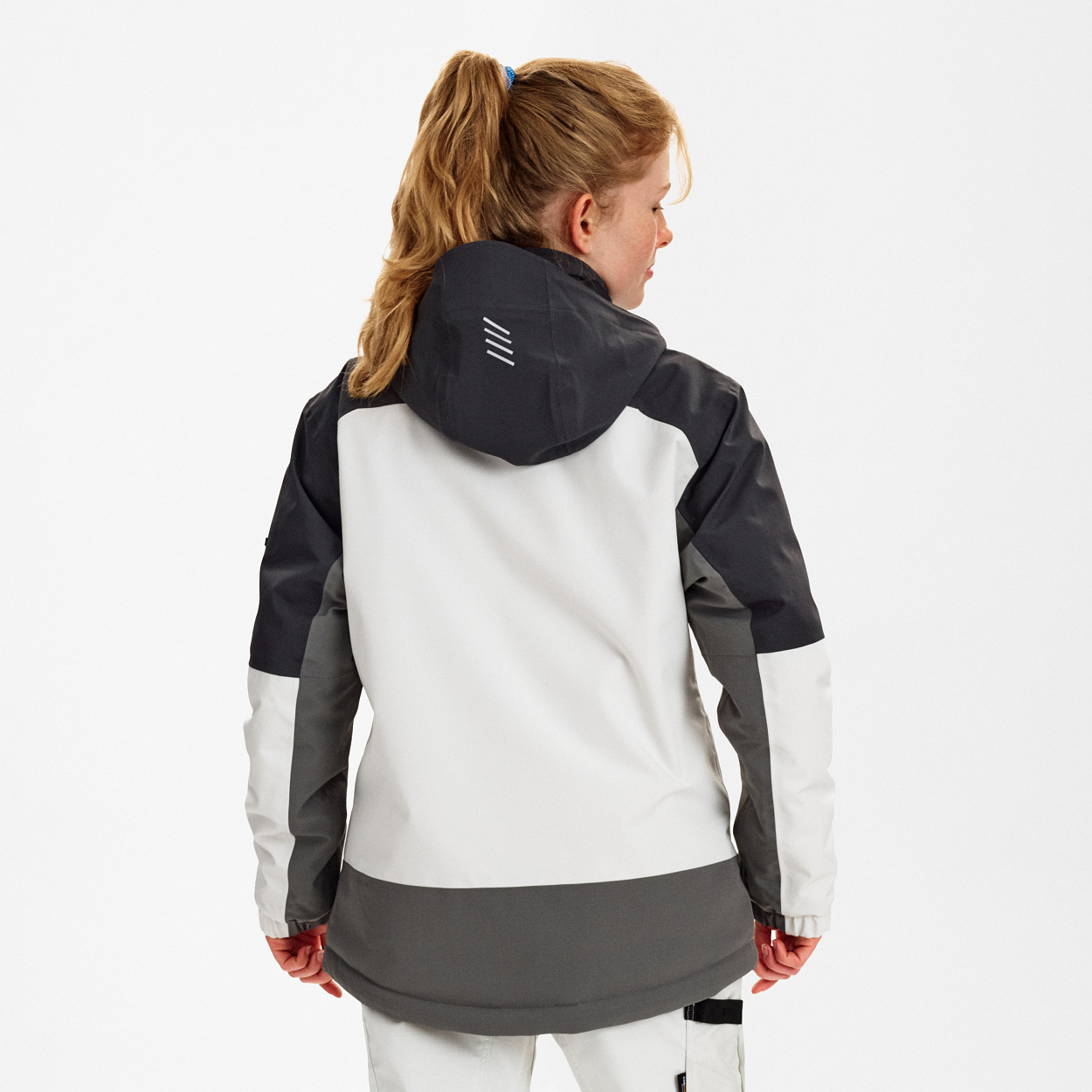ENGEL Entire Damen Winterjacke in Bone White / Anthracite Grey, Größe XS