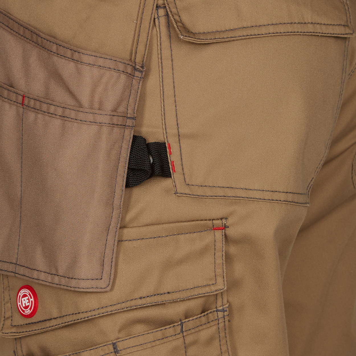 ENGEL Combat 3/4 Hose mit Holstertaschen in Wood, Größe 52