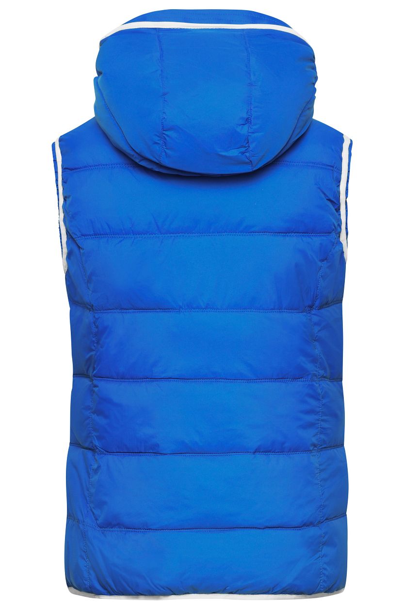 Ladies' Maritime Vest "JN1075" in Nautic-Blue/White, Größe 2XL - Daiber