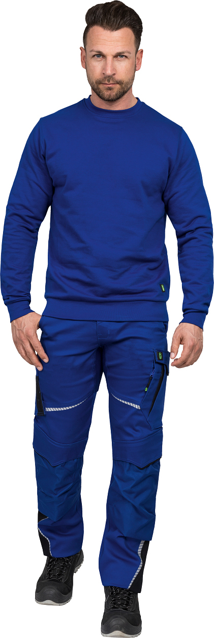 Rundhals-Sweater "Alex" Classic Line Kornblau LWSR, Gr. 2XL von Leibwächter