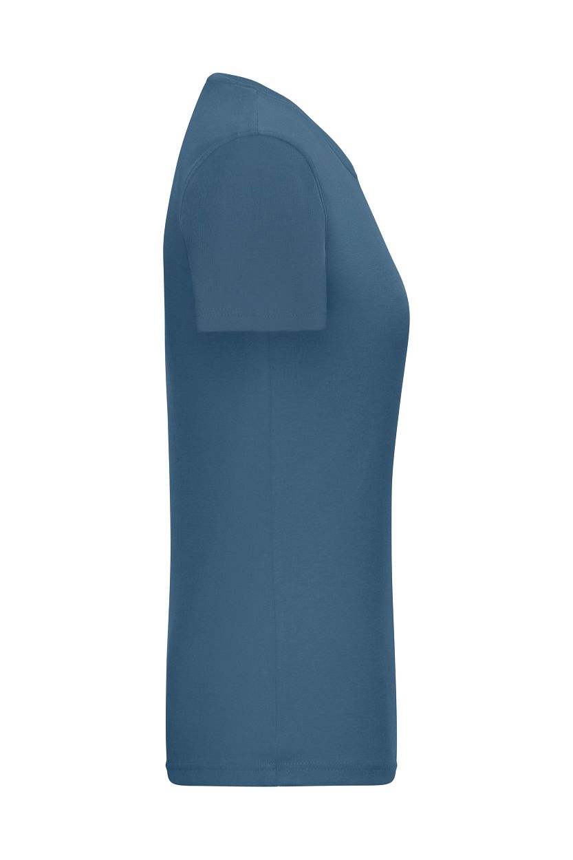 Ladies' T-Shirt 1:1 Rib OCS Standard "8039" in Dusty-Blue, Größe 2XL - Daiber