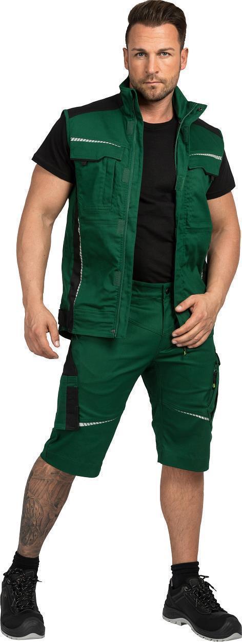 Herren-Shorts Flex Line Grün/Schwarz FLEXK, Gr. 68 von Leibwächter