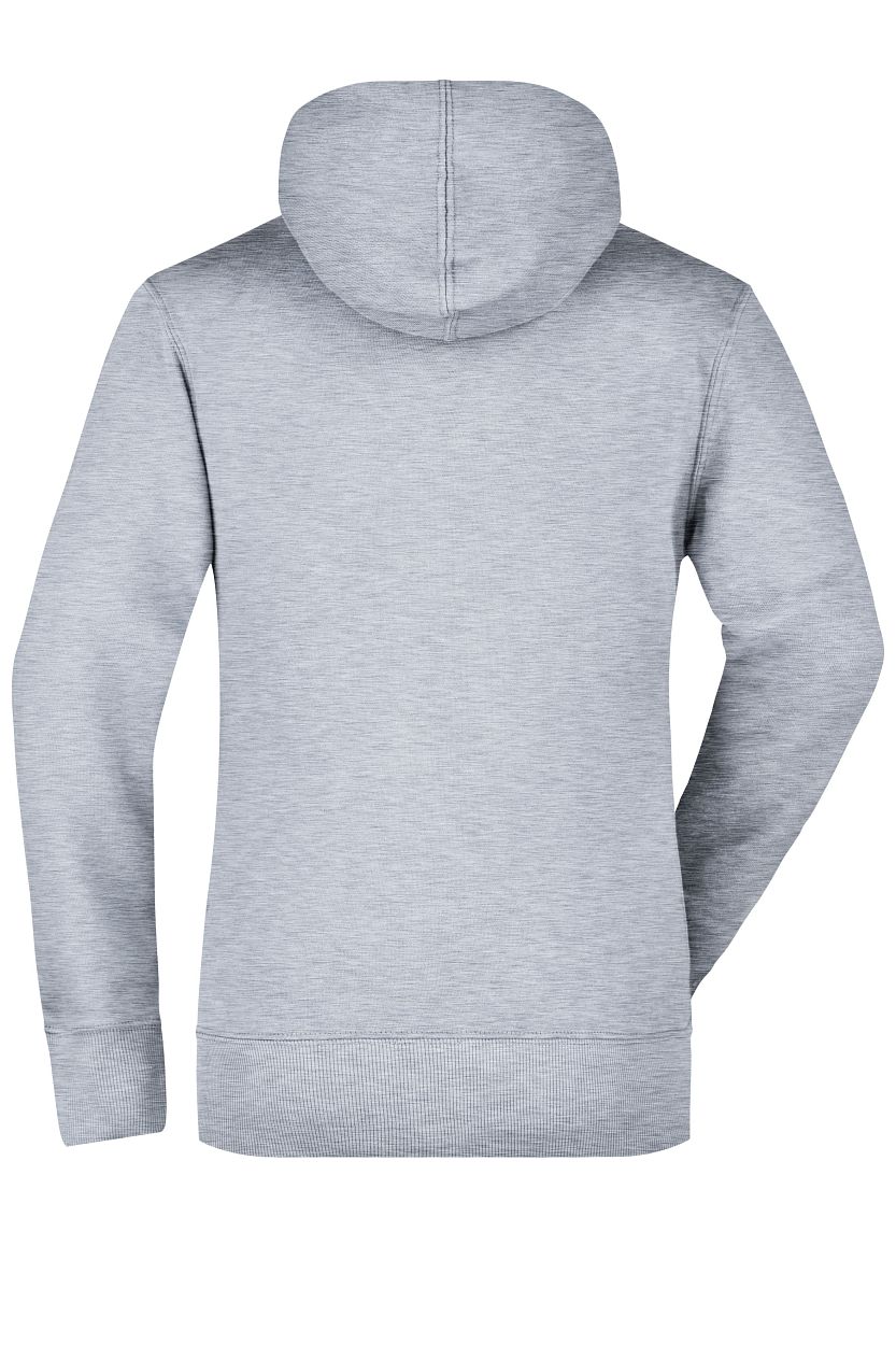 Ladies' Hooded Sweat "JN051" in Grey-Heather, Größe 2XL - Daiber