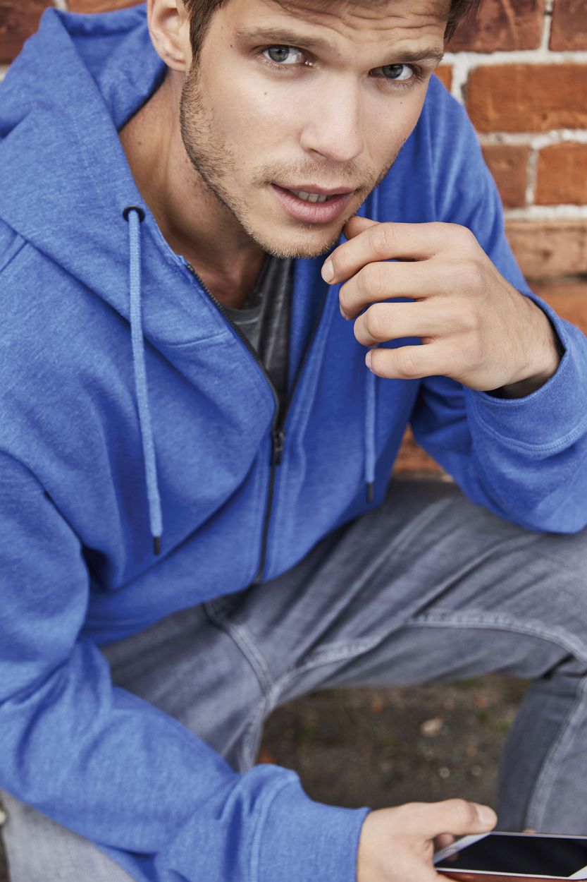 Men's Zip Hoody OCS Blended & RCS "8026" in Wine, Größe 5XL - Daiber