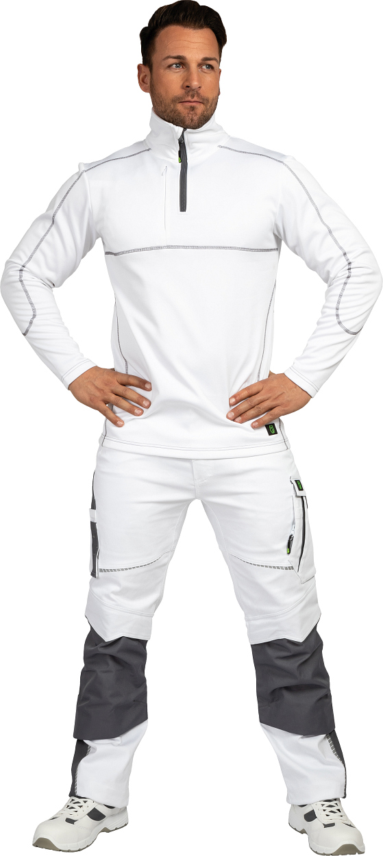 Funktionsshirt "Ulli" Flex Line Wei?/Grau FLEXF, Gr. 2XL von Leibwächter