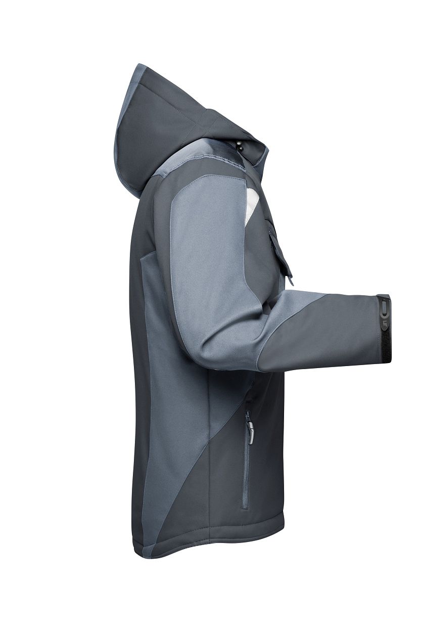 Craftsmen Softshell Jacket - STRONG - "JN824" in Black/Carbon, Größe 6XL - Daiber