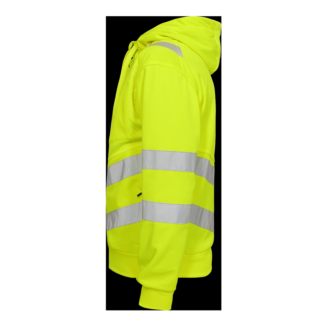 ENGEL Safety Sweatcardigan in Gelb/Grün, Größe XS