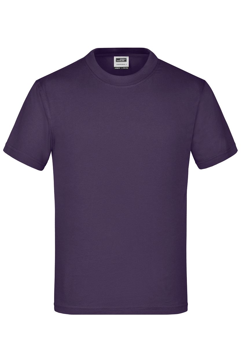 Junior Basic-T "JN019" in Aubergine, Größe 2XL - Daiber
