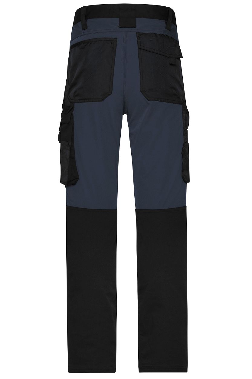 Workwear Stretch-Pants Slim Line GRS "JN1812" in Black/Carbon, Größe 110 - Daiber