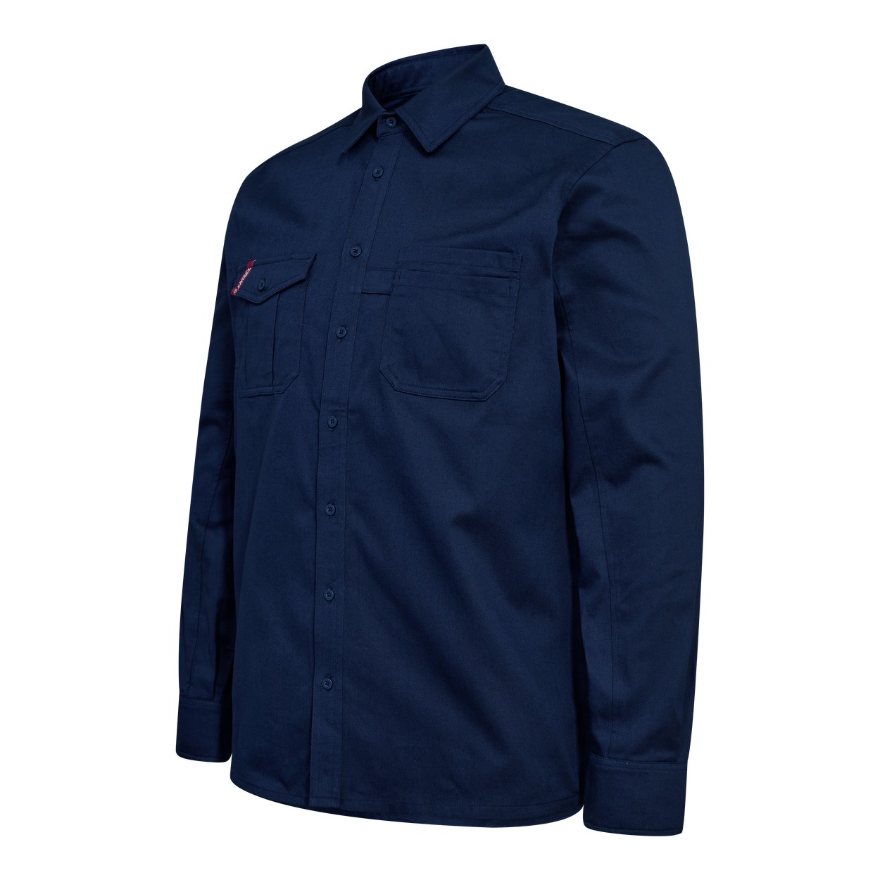 ENGEL Extend Baumwolle Hemd in Blue Ink, Größe XS