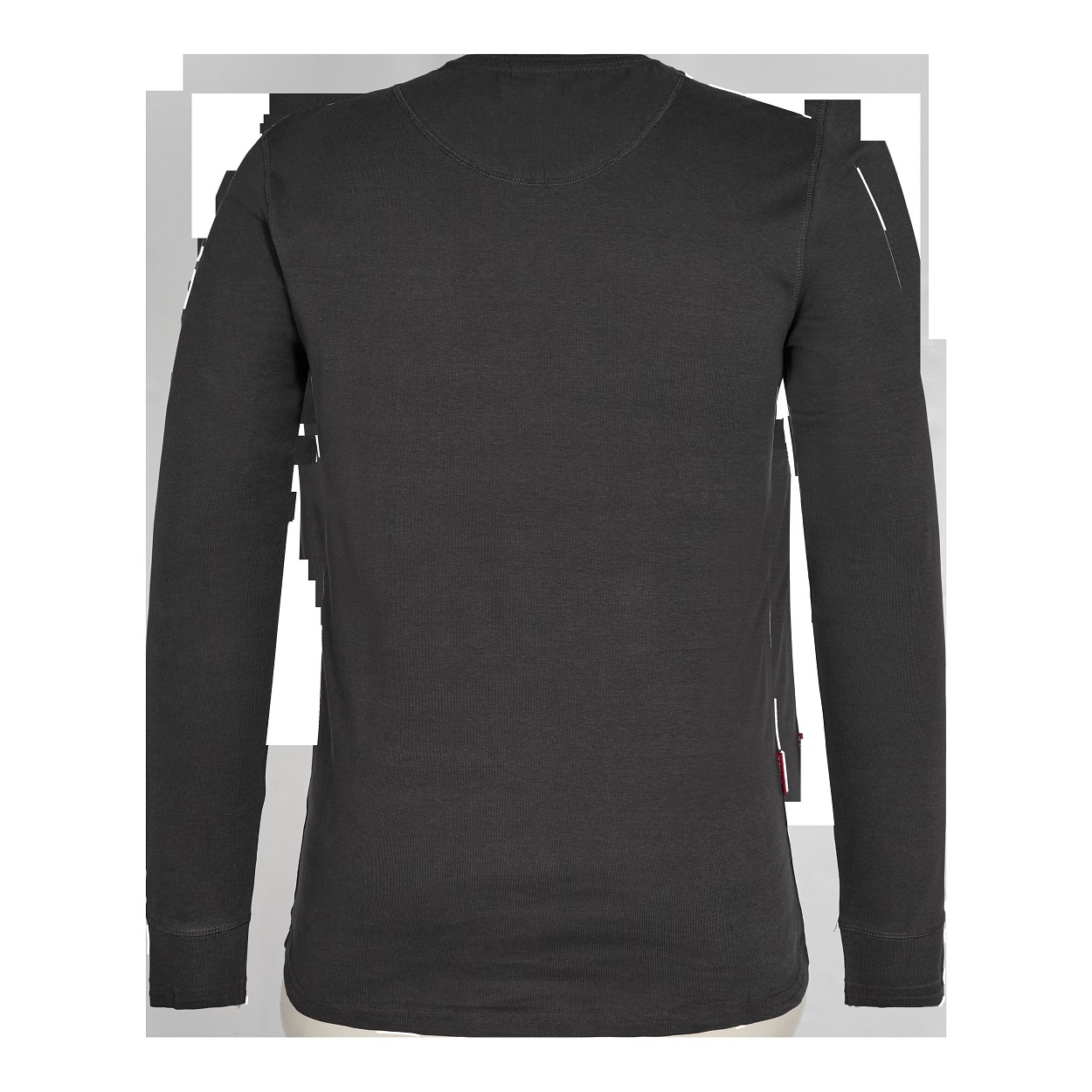 ENGEL Extend Grandad langarm-Shirt in Anthrazit Grau, Größe XS