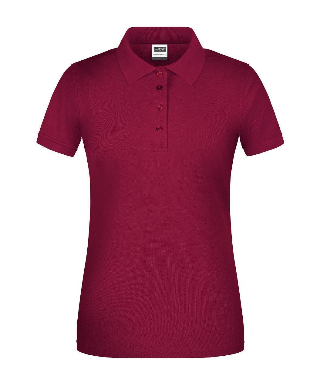 Ladies' ORGANIC Workwear Polo OCS Blended "JN873" in Wine, Größe 4XL - Daiber