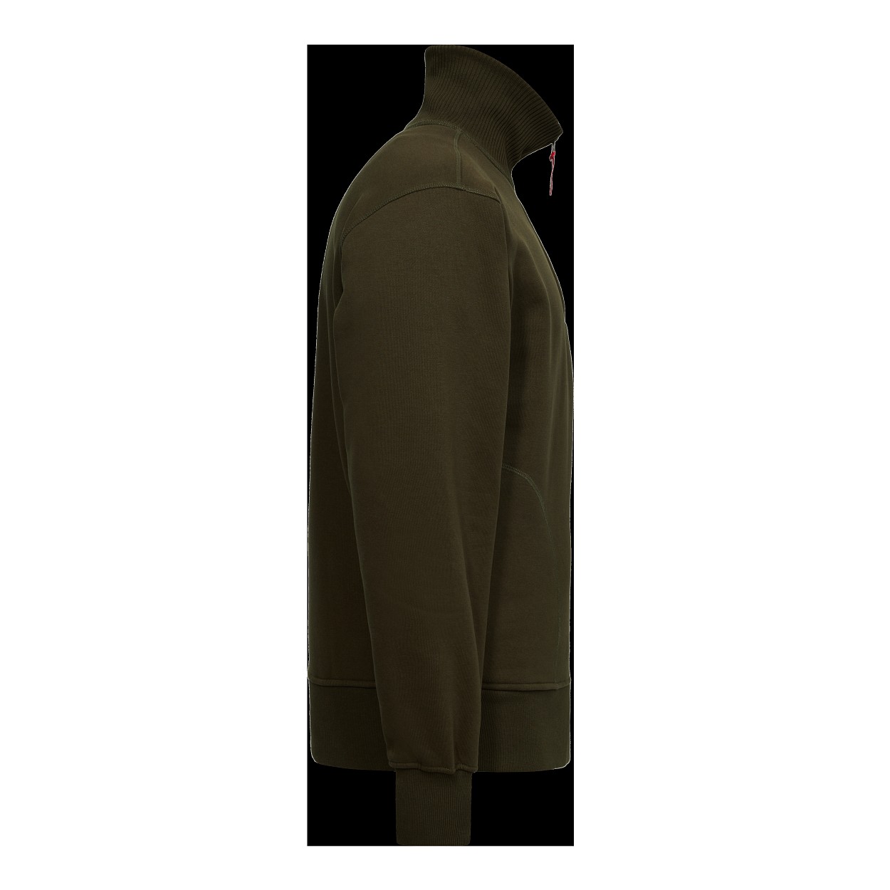 ENGEL Extend Sweatshirt mit hohem Kragen in Forest Green, Größe 4XL