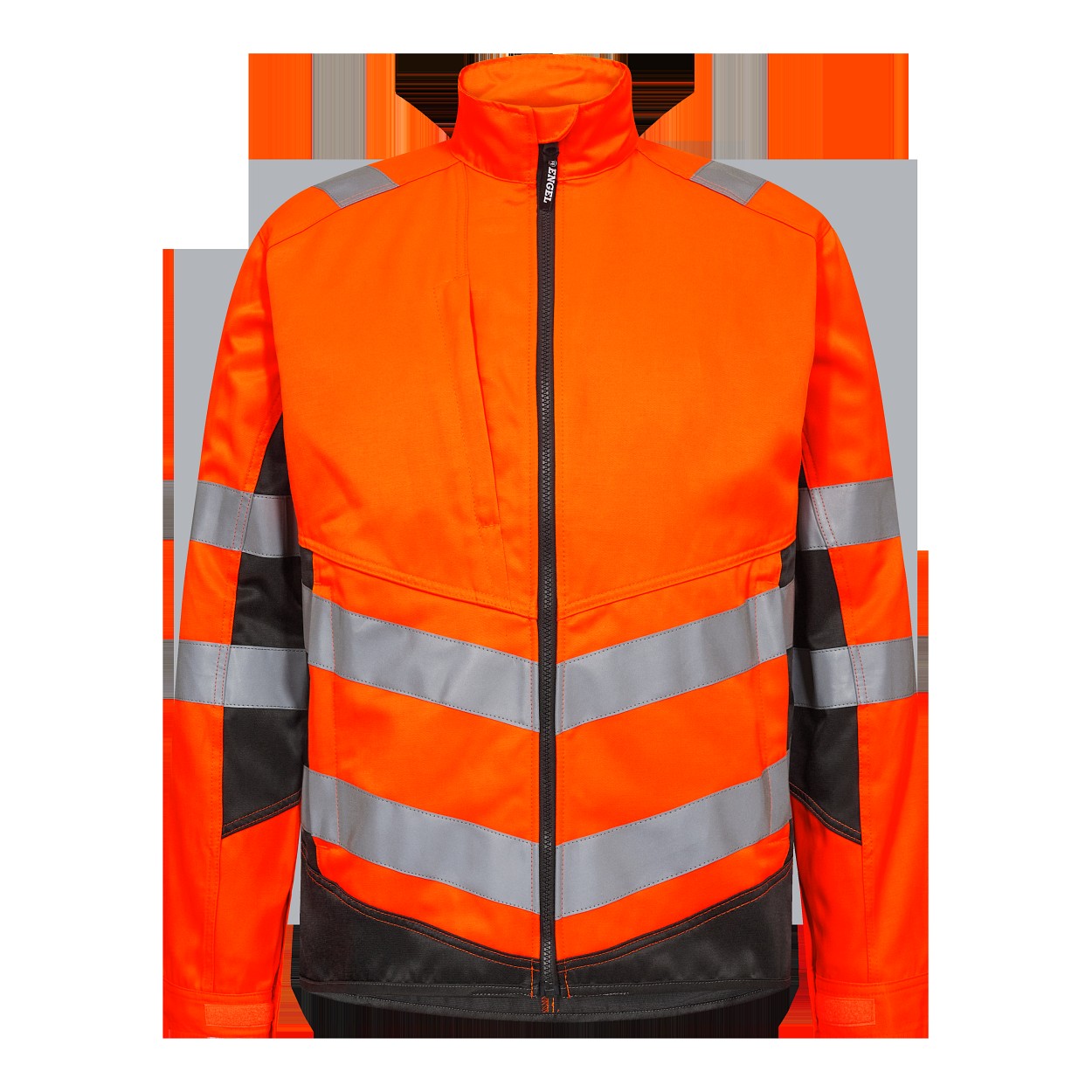 ENGEL Safety Light Arbeitsjacke in Orange/Anthrazit Grau, Größe XS