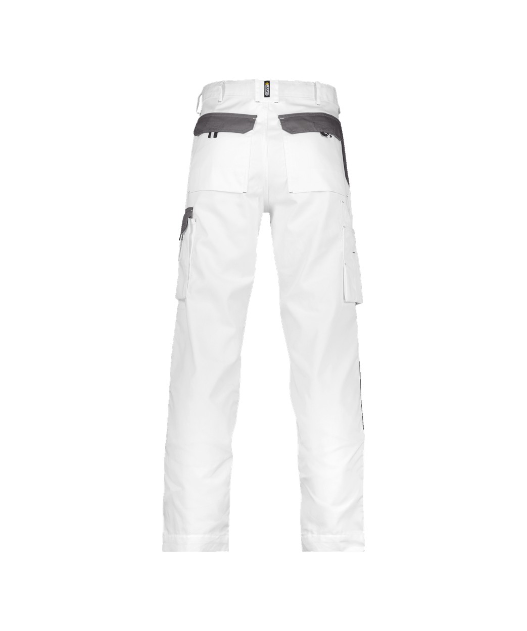 Zweifarbige Arbeitshose mit Kniepolstertaschen "DASSY® Boston" in WEIß/ZEMENTGRAU, Größe 58 - langer Schritt PESCO61