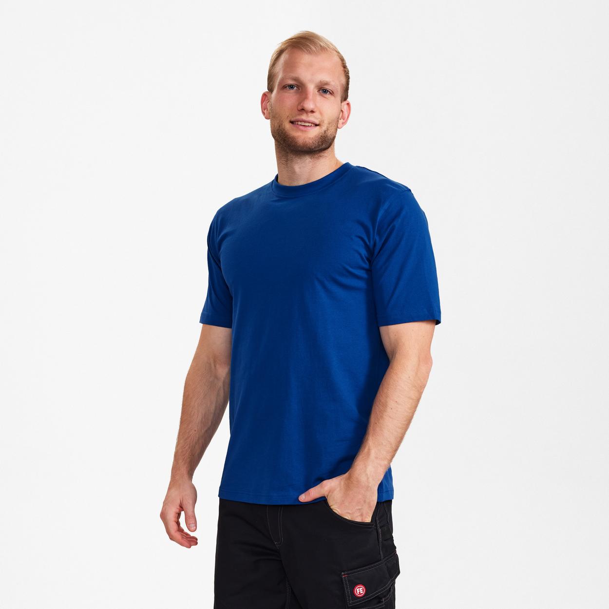 ENGEL Extend Baumwolle T-shirt in Surfer Blue, Größe XS