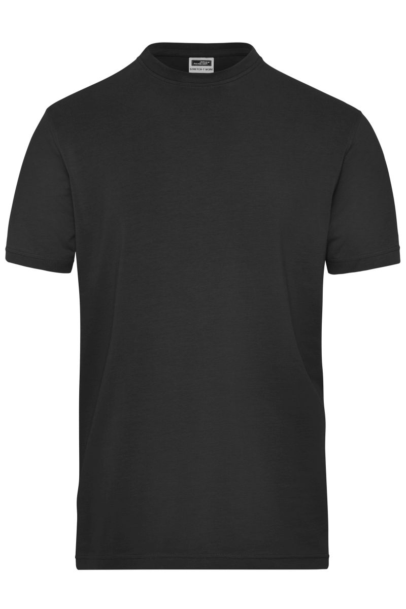 JN1802 Herren BIO Stretch T-Shirt Work - SOLID - in Navy, Größe 5XL von James & Nicholson