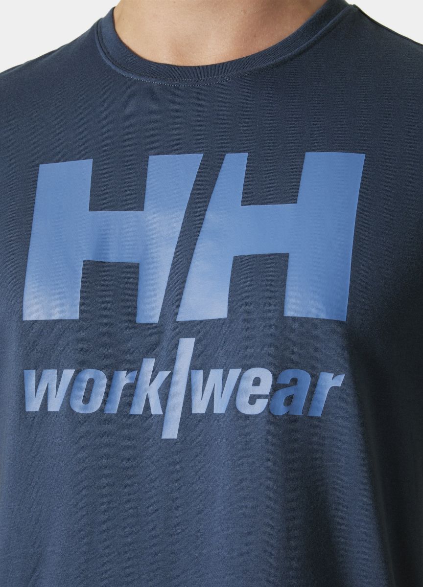 T-Shirt Logo in Deep Steel, Gr. XS von Helly Hansen Workwear