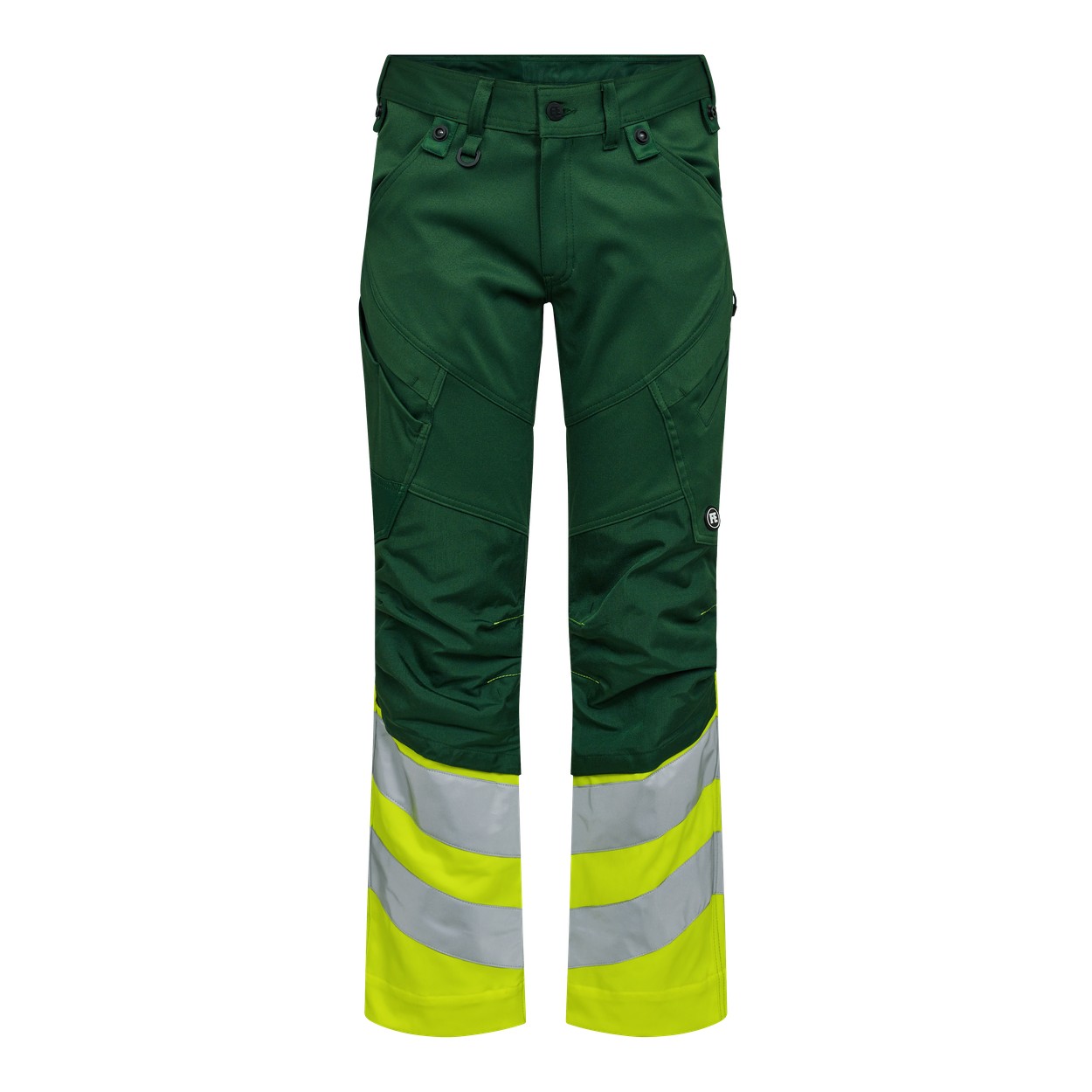 ENGEL Safety Arbeitshose mit 2-Wege-Stretch in Green/Hivis yellow, Größe 26