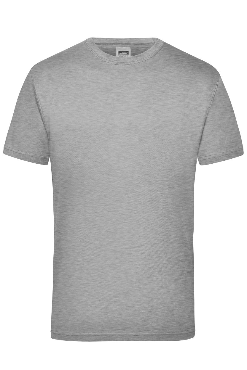 Workwear-T Men "JN800" in Grey-Heather, Größe 6XL - Daiber