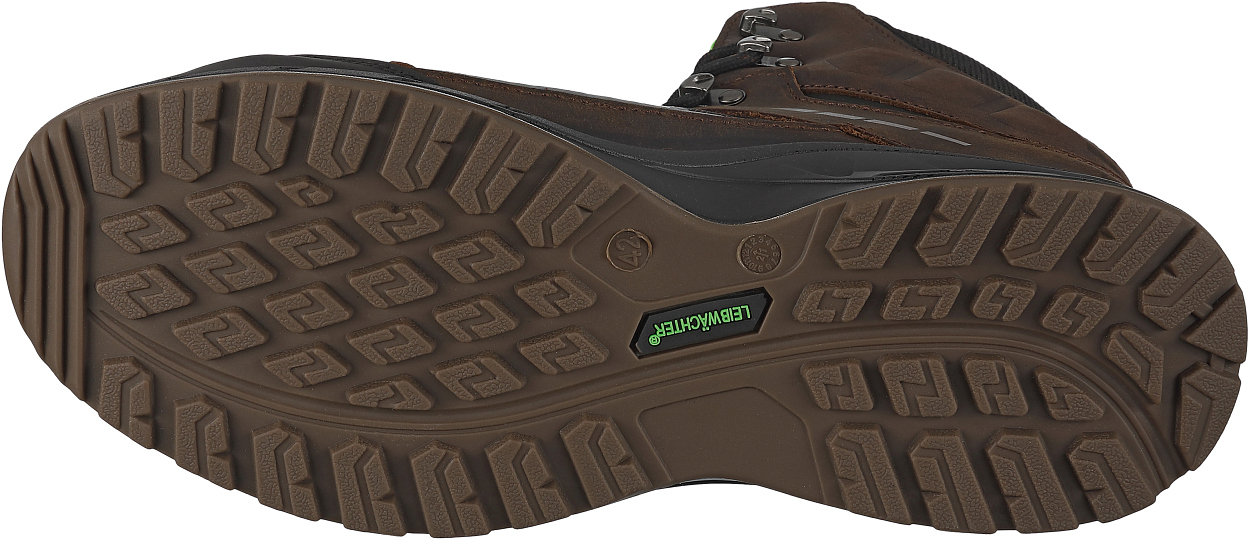 Stiefel niedrig L6315 Bremen in Schwarz/Braun, Gr. 47 von Leibwächter