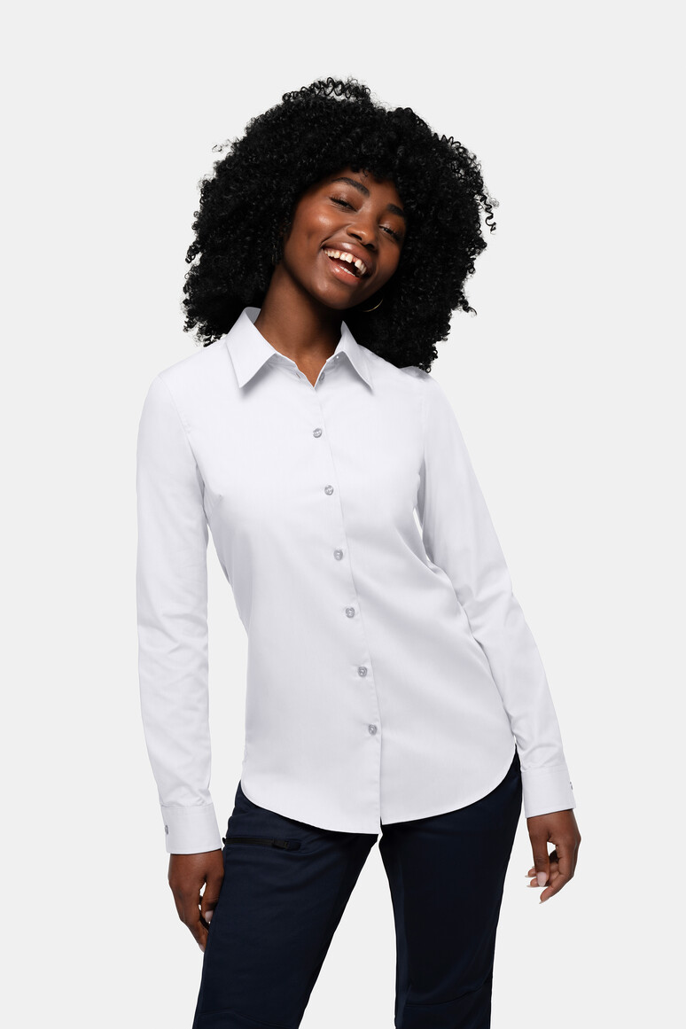 HAKRO 121 Bluse MIKRALINAR® in Weiß, Größe 6XL