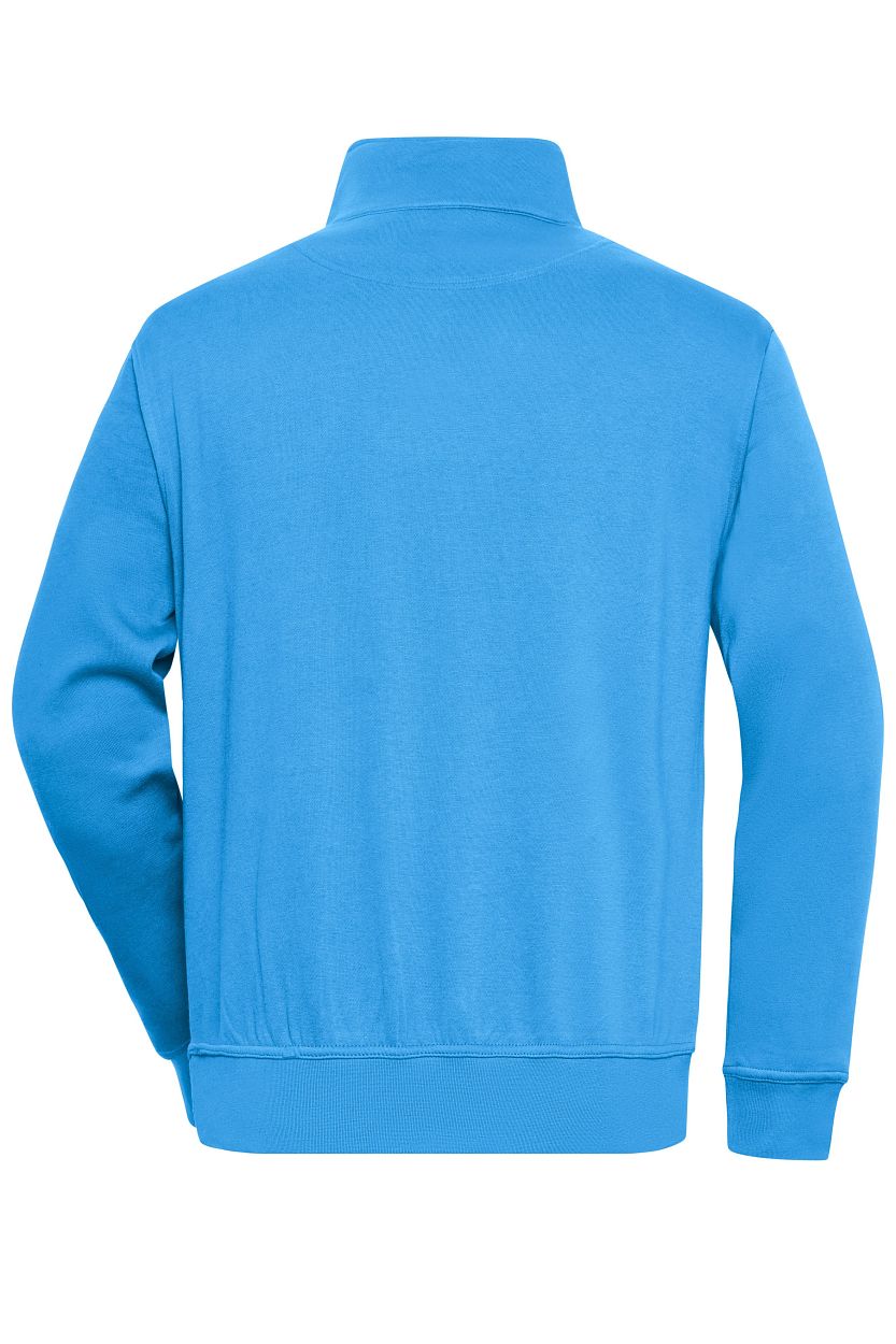 Workwear Half-Zip Sweat "JN831" in Aqua, Größe 6XL - Daiber
