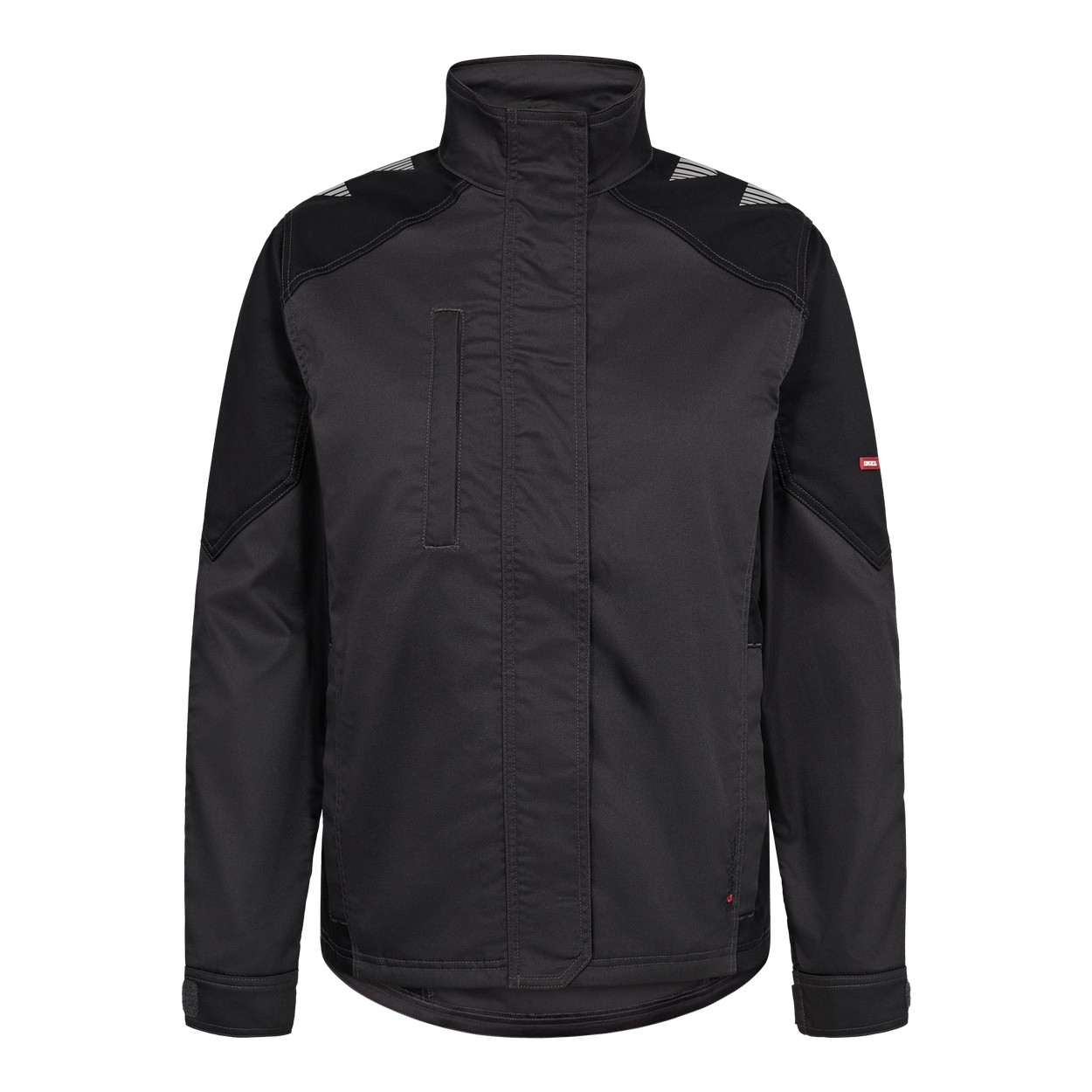 ENGEL Galaxy Damen Arbeitsjacke mit 2-Wege-Stretch in Anthrazitgrau/Schwarz, Größe XS