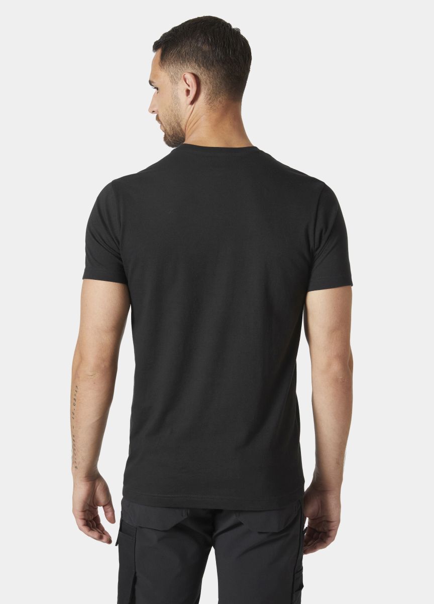 T-Shirt Logo in Black, Gr. 4XL von Helly Hansen Workwear
