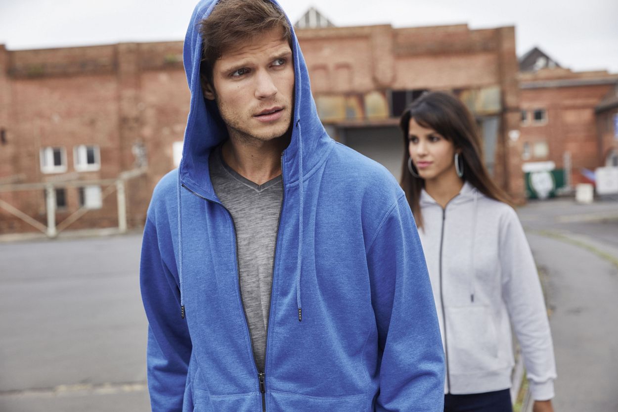 Men's Zip Hoody OCS Blended & RCS "8026" in Wine, Größe 5XL - Daiber