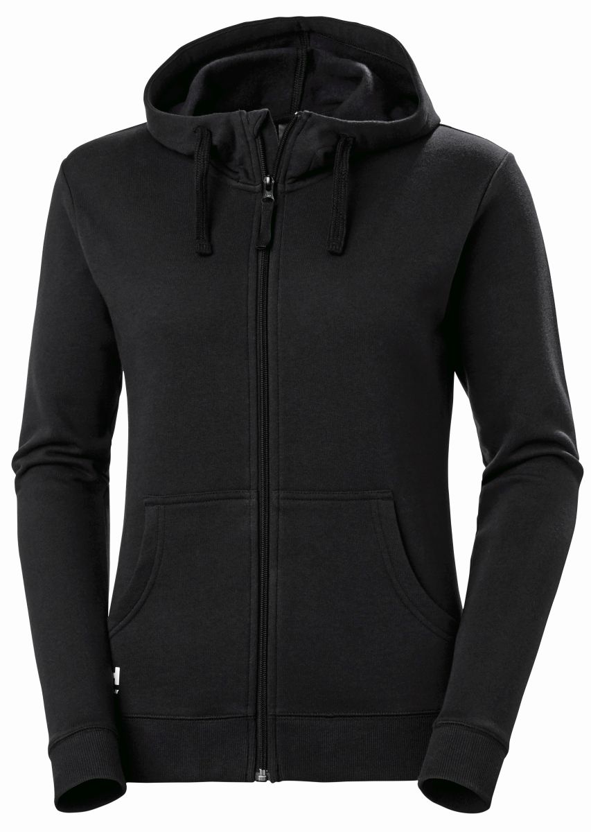 Damen Zip-Hoodie Classic in Black, Gr. M von Helly Hansen Workwear Damen Zip-Hoodie Classic in Black, Gr. M von Helly Hansen Workwear