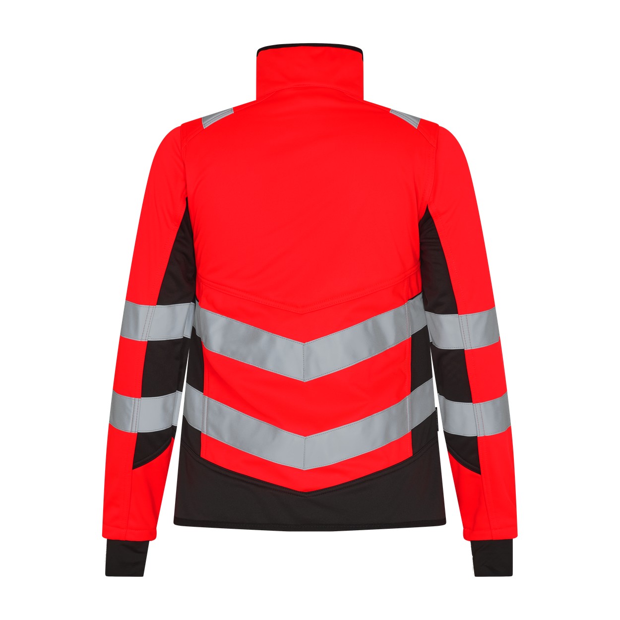 ENGEL Safety Damen Softshelljacke in Rot/Schwarz, Größe 2XL