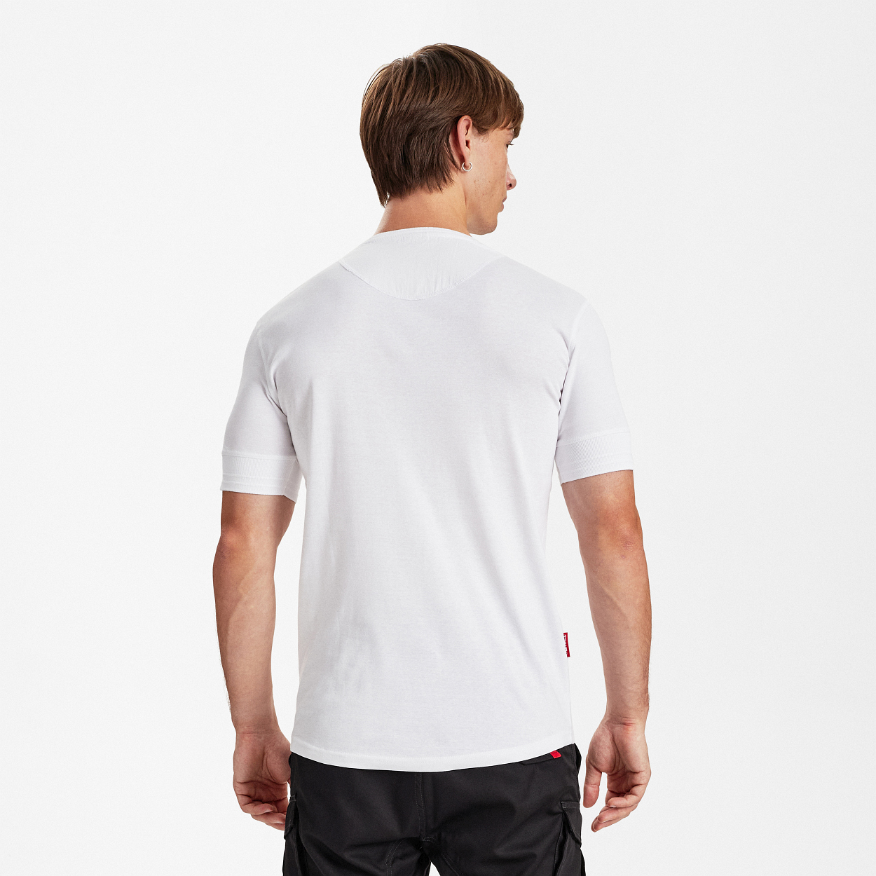 ENGEL Extend Grandad T-Shirt in Weiss, Größe XS