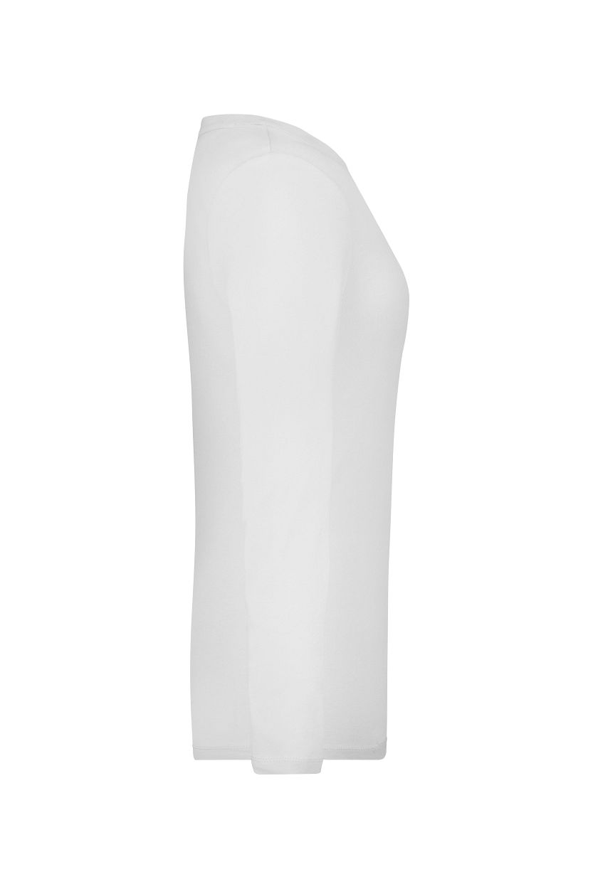 Ladies' Stretch Shirt Long-Sleeved "JN927" in White, Größe 2XL - Daiber