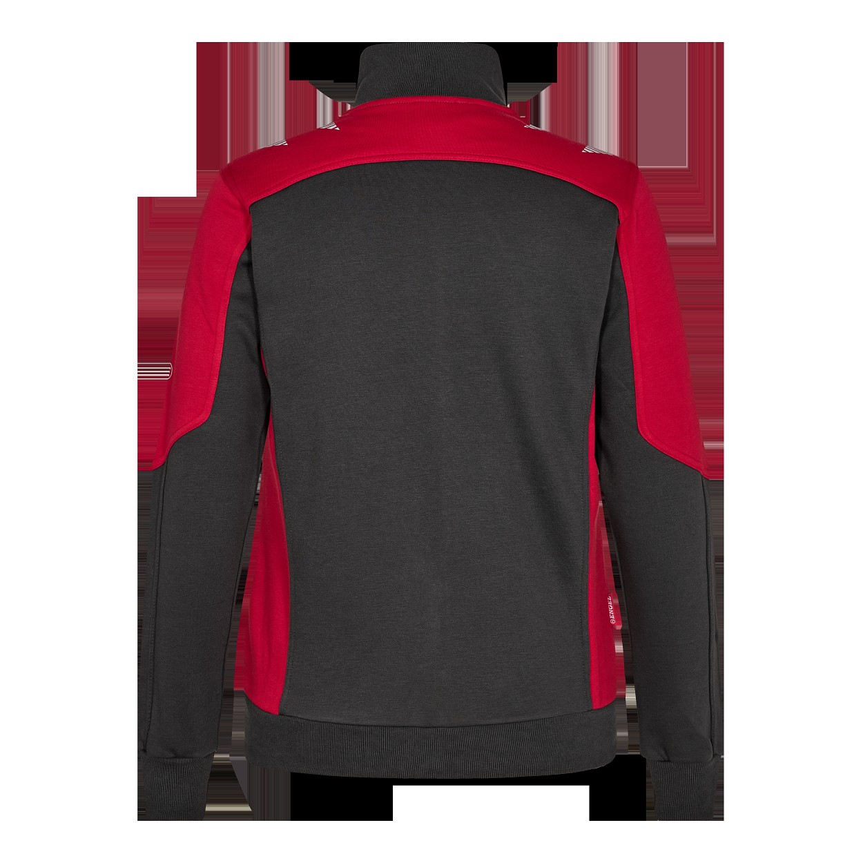 ENGEL Galaxy Damen Sweatcardigan in Anthrazit Grau/Tomato Red, Größe XS
