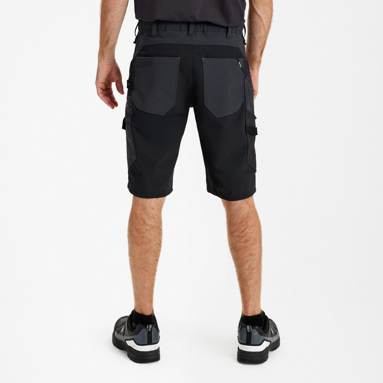 ENGEL Entire Arbeitsshorts mit 4-Wege-Stretch in Anthrazitgrau/Schwarz, Größe 54