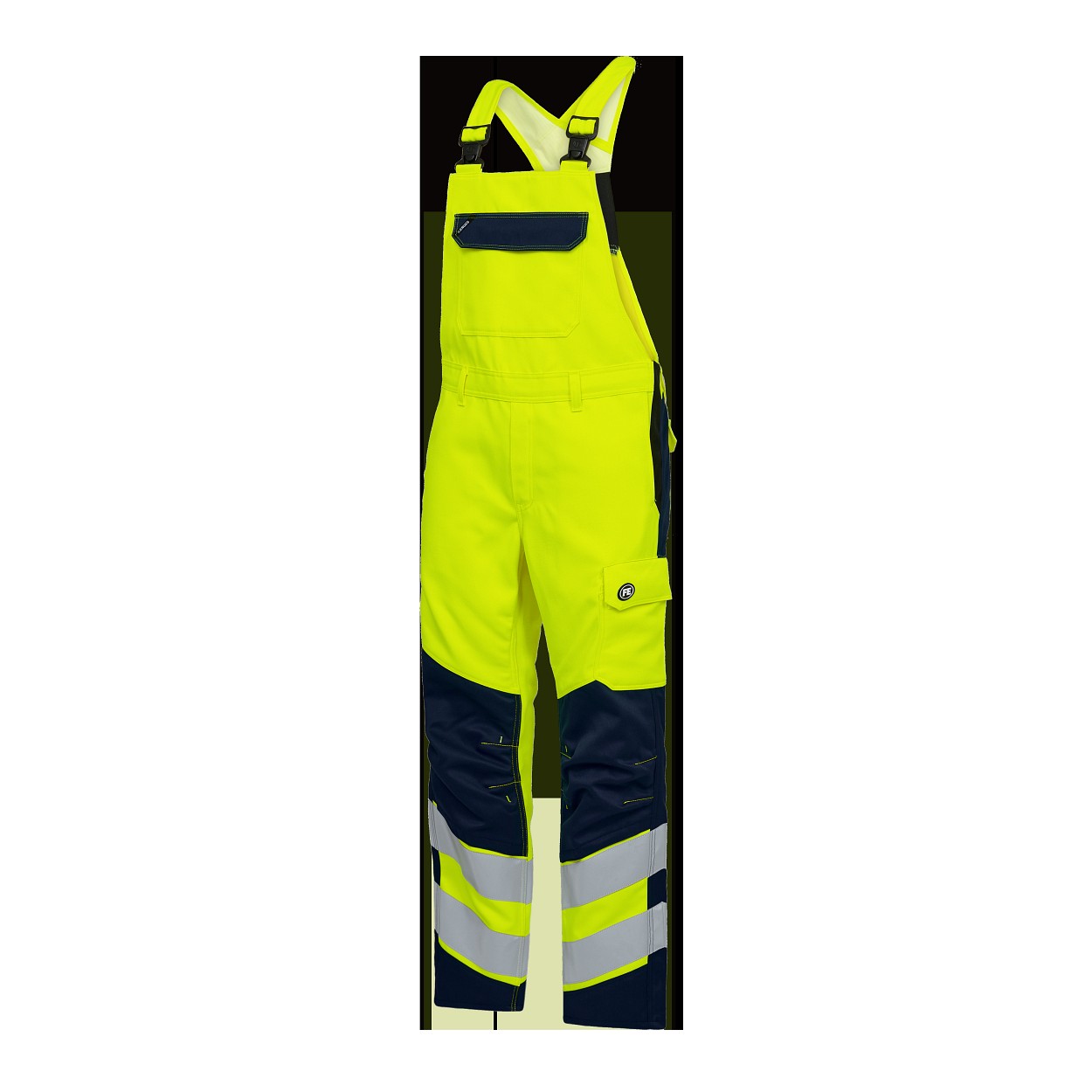 ENGEL Safety+ Latzhose in Gelb/Blue Ink, Größe 106