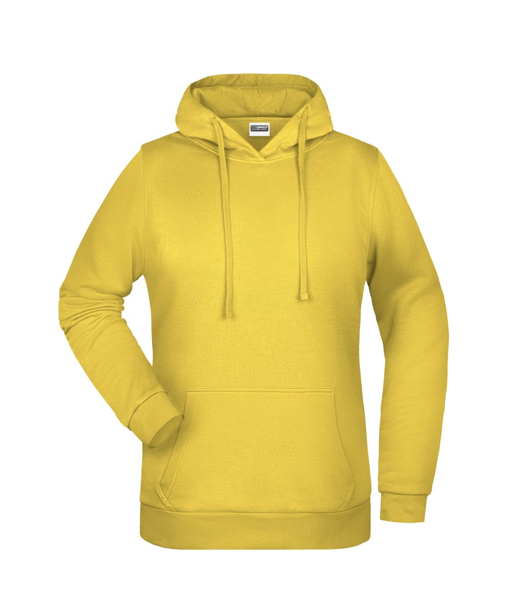 JN795 Damen Promo Hoody in Yellow, Größe M von James & Nicholson JN795 Damen Promo Hoody in Yellow, Größe M von James & Nicholson